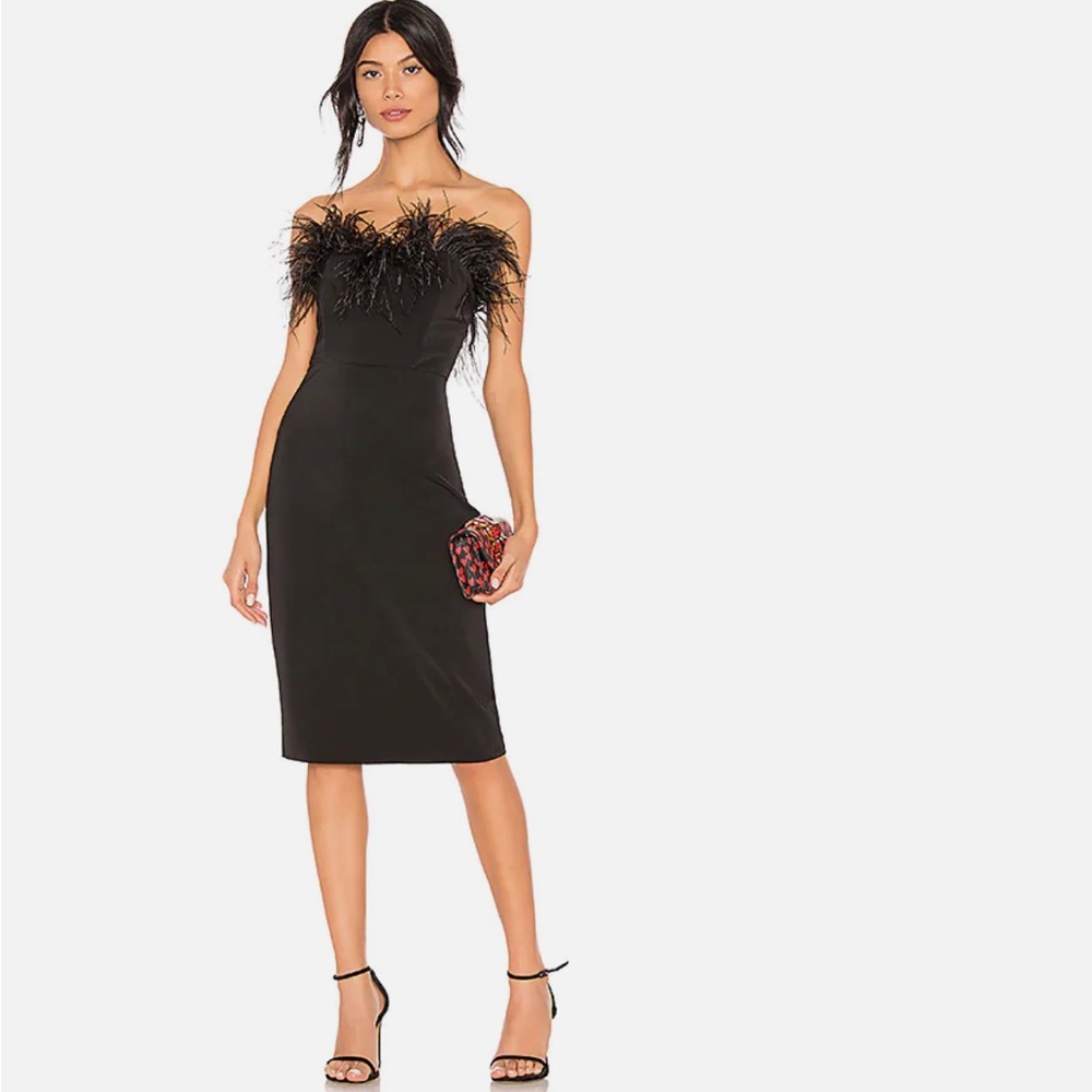LPA Aurora tube feather dress size XS